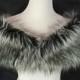 Faux Fur Shrug, Black/Gray Siberian Husky Faux Fur Shawl, Fur Stole, Wedding Shoulder Wrap
