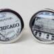Vintage wrigley field Chicago cufflinks
