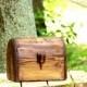 Card Box - Keepsake Box - Wooden Chest - Rustic Wedding Card Box - Memory Box
