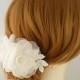 Pure Silk Bridal Headpiece, Flower Wedding Headpiece, Bridal Flower Comb, Bridal Comb, Bridal Head Piece, Bridal Hair Accessory, Flower