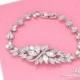 Bridal bracelet Crystal Wedding Jewelry Art Deco CZ bracelet Prom bracelet Victorian bracelet vintage Swarovski crystal bracelet  B0176