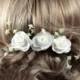 Wedding Hair Comb,Wedding Hairpins,Brides Hair Comb,Floral Hair Comb,Bridesmaids Headdress
