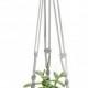 Indoor - Outdoor - Balcony Planter - Garden Pot Holder - Gray Macrame  Plant  Hanger - 28 inches - Hanging Planter - 3mm