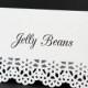 Food Labels - Food Place Cards - White Catering Food Signs - Wedding Candy Buffet Tent Cards - Custom Printed Bridal Shower - Dessert Table