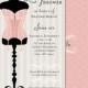 Elegant Corset Lingerie Shower Invitation (Printed)