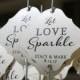 Sparkler Tags - Wedding Sparkler Send Off  - Wedding Sparkler Tags - Let Love Sparkle  (Set of 25)