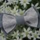Gray groomsmen's bow tie Wedding bow tie Well to coordinate with Bridesmaid Dresses in Frost Silver Steel grey Mariage en gris Handmade ties