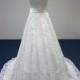 Cap Sleeve Lace Sashes A-Line Wedding Dress