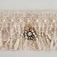 Shabby Chic Clutch, Champagne Lace Bridesmaid Clutch, Maid Of Honor Gift, Fold Over Clutch, Wedding Clutch Bag, Evening Clutch Purse