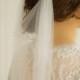 Boho wedding veil - Pelican Rose Bride 'Flower Bar' rustic boho bridal veil in either white or ivory