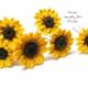 Sunflowers hair pins by Nikush Studio