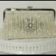Ivory Wedding Clutch / Vintage Wedding /  Gatsby / 1920's / Bridal Handbag / Glam Wedding