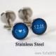 Personalized Cufflinks Royal Blue Weddings Cuff Links Custom Color Initials heart Date  - Unique Groom Gift, Personalized Best Man Gift