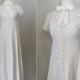 1930s Wedding Dress // Vintage 30s wedding dress // crochet lace wedding dress // sack back / watteau back // linen wedding dress small med