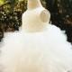Ivory Flower Girl Dress,Birthday Party Dress,New Flower Girl Dress,Girls Pageant dresses,Bridesmaid Dress,Flower Girl Dress,PD017