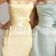 Tight Strapless Mini Ruched Junior Bridesmaid Dress