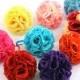 7" Silk Rose Wedding Flower Hanging Ball Decorations Floral Supplies Kissing Balls