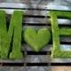 TWO 24 inch Moss Letter Moss Covered Monogram Letters and HEART-Moss Covered Letter Initial Wedding Home Door-I have made 100s of these