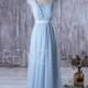 2016 Light Blue Bridesmaid Dress Long, Cap Sleeves Wedding Dress, Lace Square Neck Prom Dress, Backless Cocktail Dress Floor Length (H145)