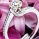 Platinum Simon G. MR1939 Fabled Diamond Engagement Ring