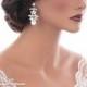 Crystal bridal earrings teardrop marquise crystal earrings rhinestone wedding earrings bridesmaid earrings wedding jewelry accessory 1336
