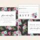 Patterned Floral Wedding Suite - customized printable