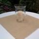 Burlap Table Squares Select Your Size Natural or Ivory Burlap Table Topper Rustic Wedding Decor Burlap Overlays