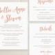 Wedding Invitation template set, printable invitation set, Invitation, RSVP, Details, Bettie, any colour 