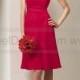 A Line Satin Red Pretty Bridesmaid Dress UK