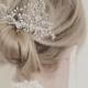 Bridal hair comb, wedding hair comb, Swarovski crystal, freshwater pearl, wedding accessories, bride headpiece, bridal accessory, hair vine