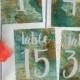 Table Numbers 1-30, Printable, Vintage Map, Travel Themed Weddings or Parties, Instant Download!