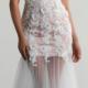 Tulle White Spaghetti Straps Ruched A-line Appliques Lace Up Floor Length Sleeveless