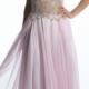 Crystals Pink Spaghetti Straps A-line Zipper Chiffon Ruched Floor Length Sleeveless