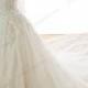 IS048 Luxury lace princess wedding dress with big cathedral train