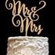Mr Mrs Wedding Cake Topper Wooden Cake Topper
