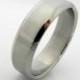 Revivify steel ring, wedding band men's, steel wedding ring, stainless steel ring, wedding ring, beveled ring, promise ring, 362