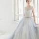 Blush & Dusty Blue Wedding Gowns You'll Love