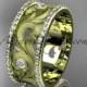 14kt yellow gold diamond engagement ring, wedding band ADLR121BA