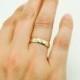 14 Karat Gold Ring - Pure 14K Gold Wedding Band - Real 14K Gold Half Round Ring - 4X1mm - Mens Gold Wedding Band - Womens Gold Wedding Ring