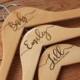Personalized Bridesmaid Hanger - Wooden Engraved Hanger - Bridal Dress Hanger- bridesmaid gift
