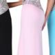 Sweetheart Sleeveless Ruched Pink Chiffon Blue Floor Length Black Crystals A-line