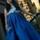 Bridesmaids Long Maxi Skirt with pockets Elegant Royal Blue skirt Famous skirt formal pleated skirt