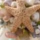 Wedding Seashell Small  Bouquet for Bride or Bridesmaids Sea Shells Starfish
