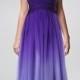 Strapless Full Length Ombre Purple Prom Dresses 2014 DVP0002 