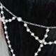 Weddings Bridal Accessories Hair Accessory Boho Wedding Head Jewelry Chain Headpiece Pearl Head Piece Beach Wedding - Pearl Luster Silver