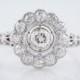 Antique Engagement Ring Art Deco 1.09cttw Old European Cut Diamond in Platinum