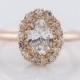 Antique Engagement Ring Victorian .72ct Oval Cut Diamond in 14k Yellow Gold
