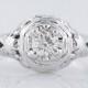 Art Deco Engagement Ring Antique .31ct Old Mine Cut Diamond in 18k White Gold