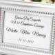 欧式婚礼餐桌布置 浪漫珠点小相框,浪漫婚礼礼品WJ015/A席位卡
