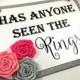 Has anyone seen the rings signs. Rosette Has anyone seen the rings. Colorful Ring Bearer signs, Flower girl signs